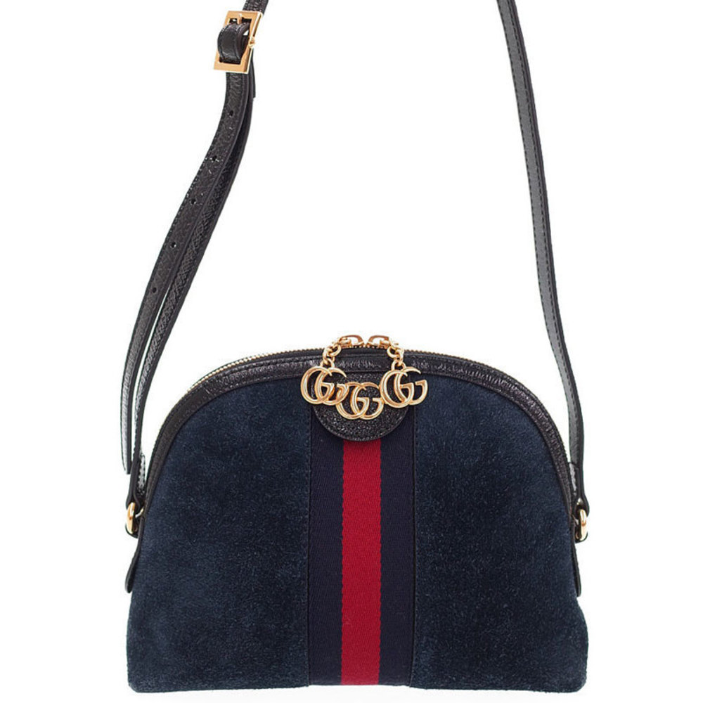 Gucci Ophidia Small Shoulder Bag Suede x Patent Leather